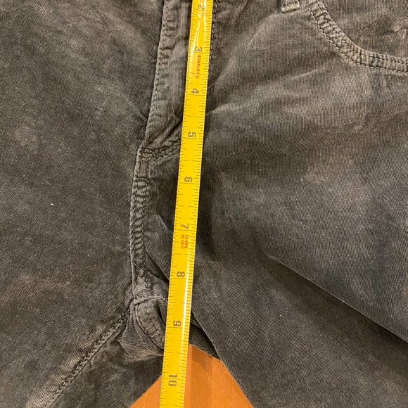 AG Jeans The Legging Super Skinny Velvet Leggings Dark Green Size 31R - Picture 5 of 7